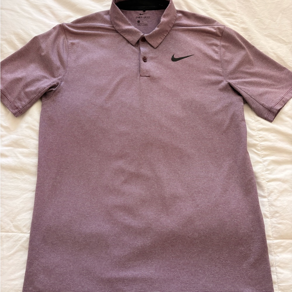 Nike Lavender Polo Shirt with Black Logo